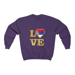 "Love Serbia" Sweatshirt - Balkan Merch