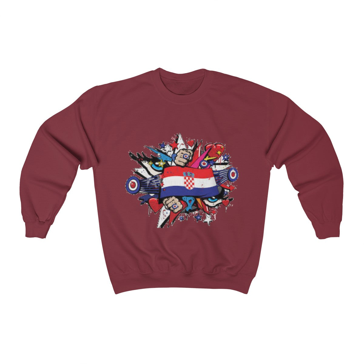 "Croatian" Crewneck Sweatshirt - Balkan Merch